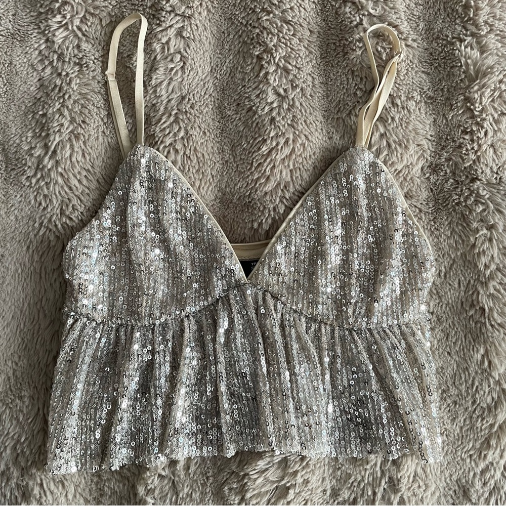 Sequin Crop Top/Bralette